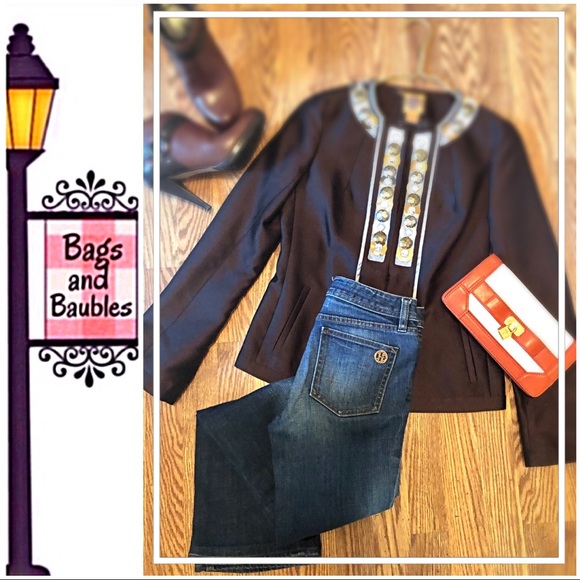 TORY BURCH Classic Tory Jeans, Size 26 - Picture 2 of 7